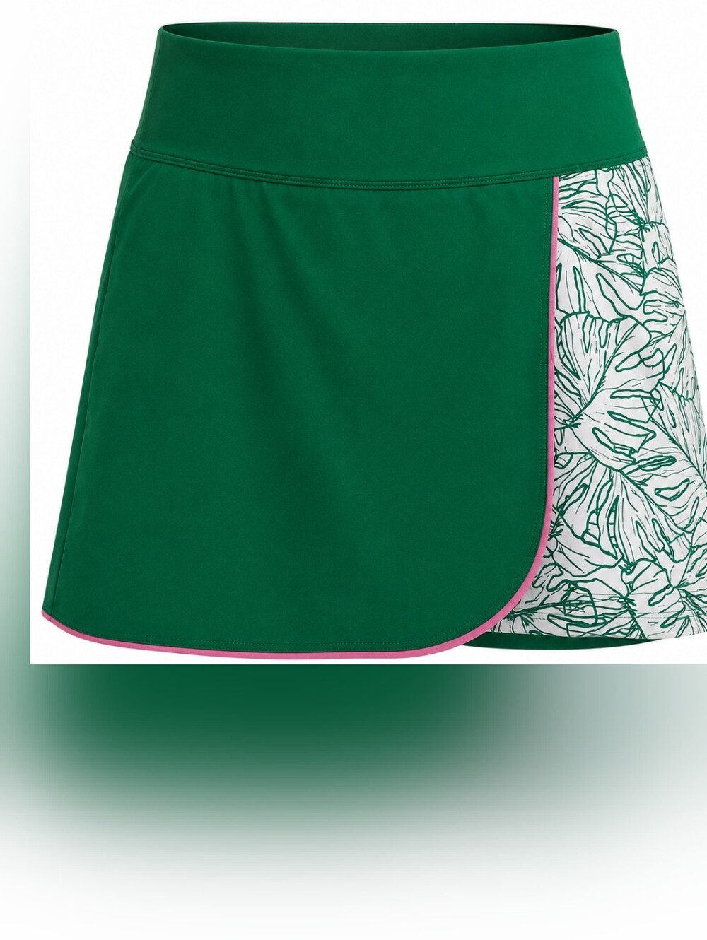 Lady Hagan Tropical Palm Wrap 17" Golf Skort Size S Pickleball Court Sports